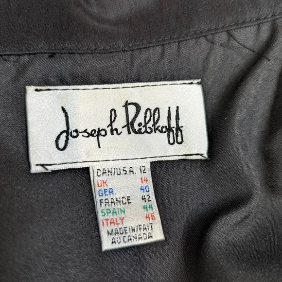 Joseph Ribkoff Black Trench Coat - Picture 4 of 16